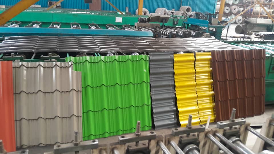 Professional aluminium step tiles roofing installation in Nigeria by Tower Aluminium